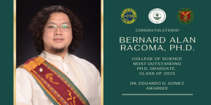 Read more about the article IESM’s BA Racoma Awarded CS Most Outstanding Ph.D. Graduate, Class of 2023