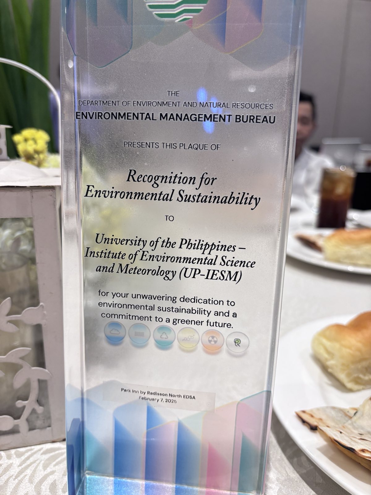 IESM Recognized as a Partner for Environmental Sustainability by DENR-EMB