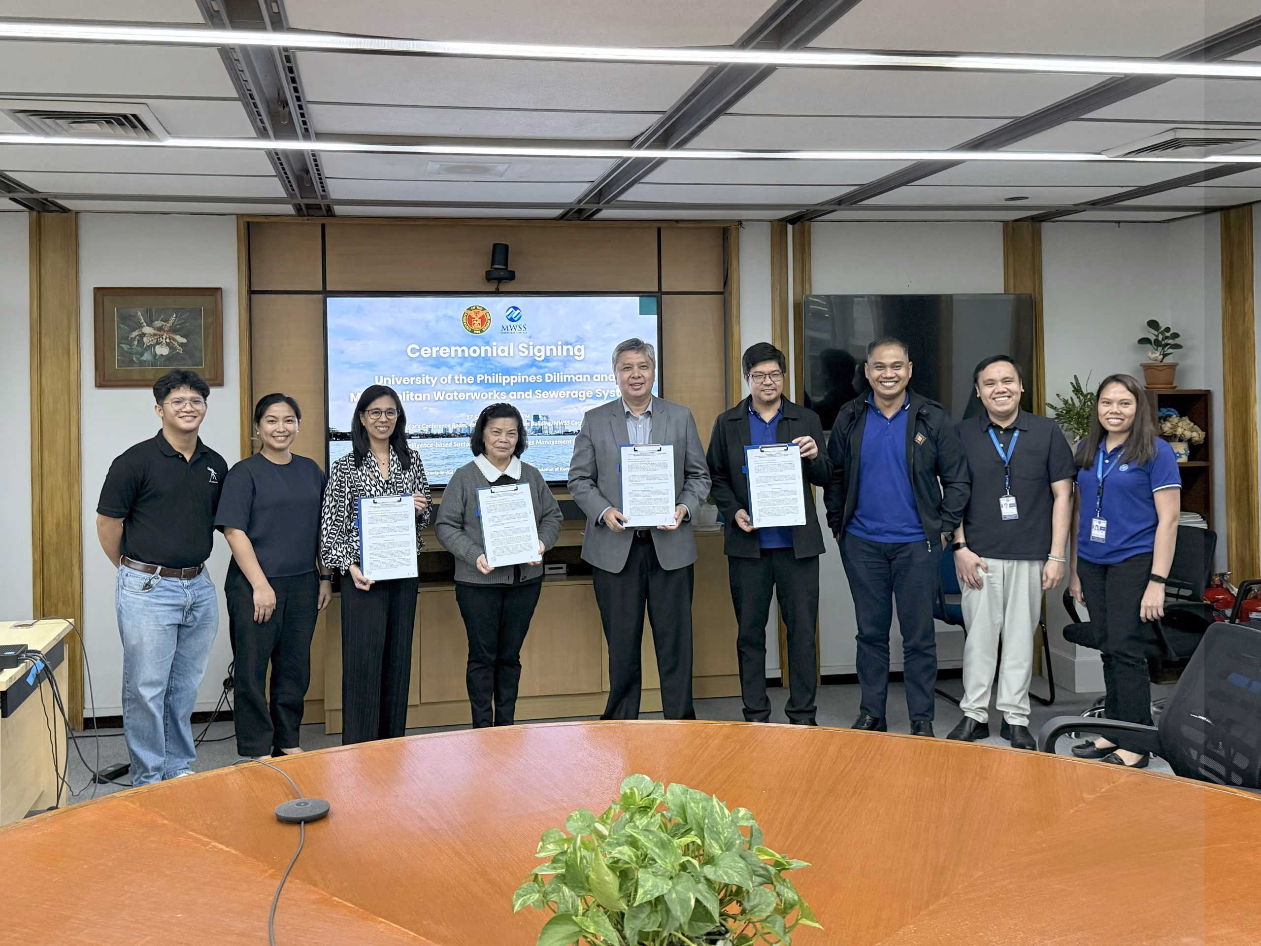 UP-IESM and MWSS Seal Partnership for AI-SWaMP Project