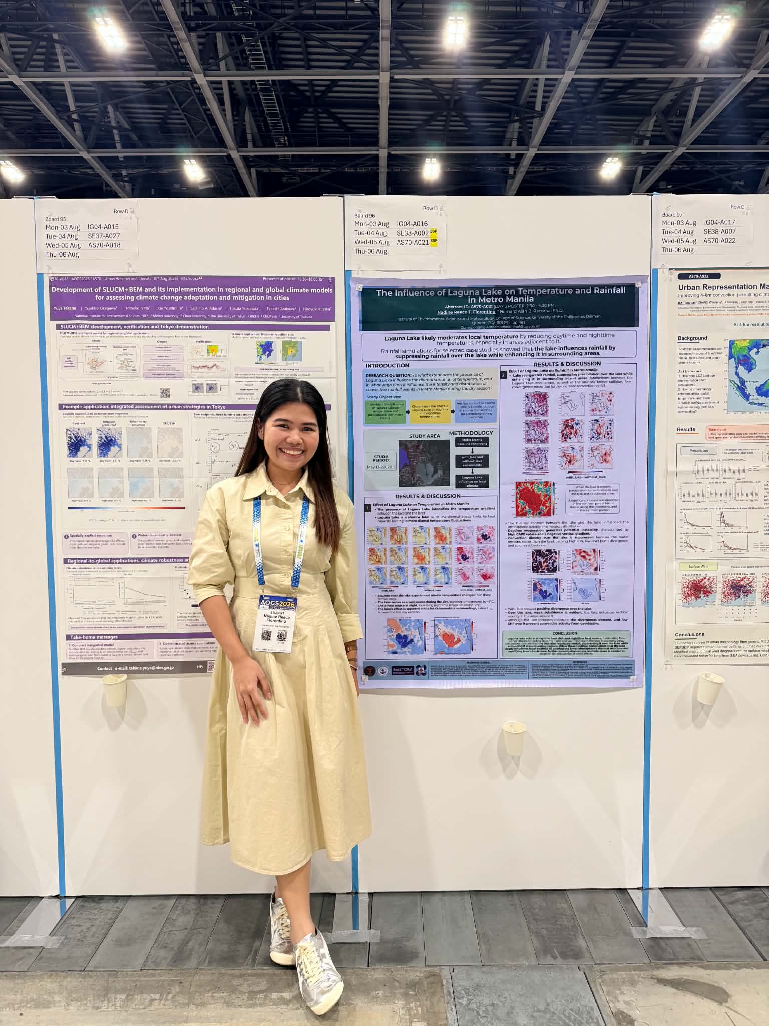 IESM graduate Nadine Florentino presents research at AOGS 2026